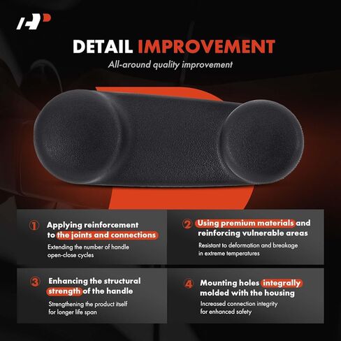 A-Premium 2Pcs Window Crank Handles Compatible with Jeep Cherokee, Compass, Patriot, Liberty & Dodge Grand Caravan, Caliber & Chrysler Town & Country, Voyager & Plymouth, Black, Front or Rear Side in Saudi Arabia