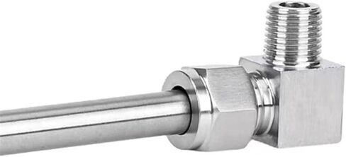 1PCS 304 Stainless Steel 90° Elbow Double Ferrule Tube Pipe Fittings 3mm 4mm 8mm 10mm 12mm OD 1/8" 1/4" 3/8" 1/2" Male Connector(12mm OD Pipe,1/8") in Saudi Arabia