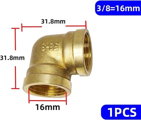 1pcs 1/8 "1/4" 3/8 "1/2" أنثى x ذكور الخيط 90 درجة مرفقة من موصل وقود مياه النحاس من أجل محول النحاس (L-F3) in Saudi Arabia
