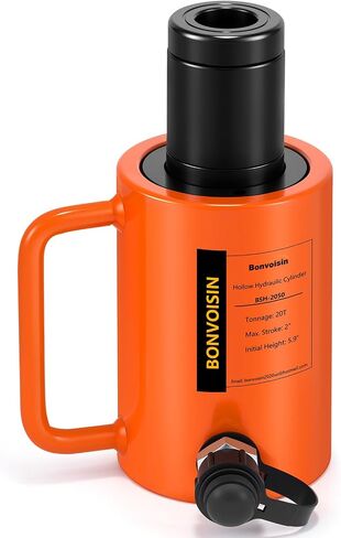 Bonvoisin Hydraulic Hollow Jack Cylinder 20t Cylinder Ram Cylinder 2 "Stroke Porta RAM أسطوانات رفع التمثيل أحادي التمثيل لبناء السفن الآلية in Saudi Arabia