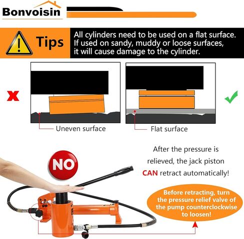 Bonvoisin Hydraulic Hollow Jack Cylinder 20t Cylinder Ram Cylinder 2 "Stroke Porta RAM أسطوانات رفع التمثيل أحادي التمثيل لبناء السفن الآلية in Saudi Arabia