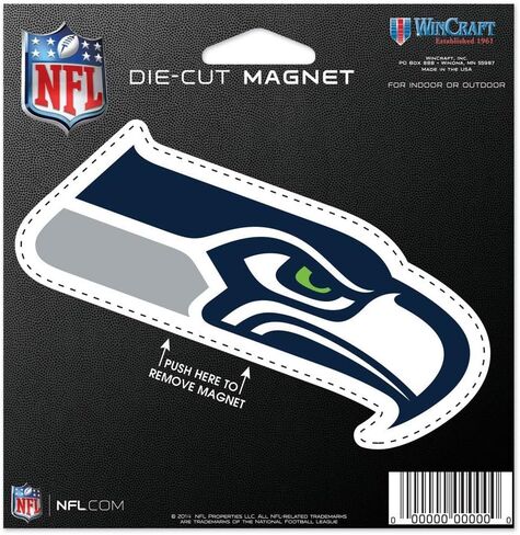 Wincraft NFL Seattle Seahawks 11837115 Die Cut Magnet ، صغير ، أسود in Saudi Arabia