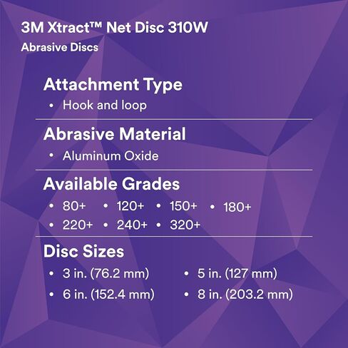 3M XTREL ™ NET DISC 310W ، 120+ ، 5 في X NH ، Die 500x ، 50/Inner-Carton in Kuwait