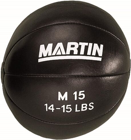 Martin Sports Highine Leather Medicine Ball ، 15 رطلاً. in Saudi Arabia
