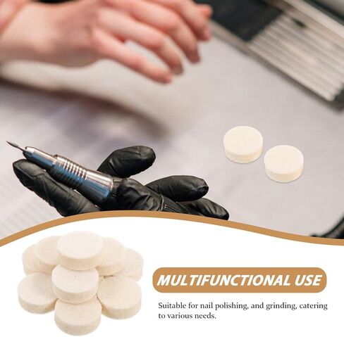 Pretyzoom 5sets 100pcs الصوف تصليح الرؤوس مجموعة وتلميع أدوات الأدوات الدوارة متعددة الاستخدامات للمجوهرات وفن الأظافر كفاءة ومرفقات الطحن 100pcs*5 in Kuwait