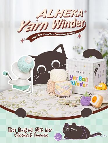 ALHEKA Yarn Winder – Puple Yarn Ball Winder & Spinner for Crocheting and Knitting 4oz, The Yarn Helper for Knitting Enthusiast in Kuwait