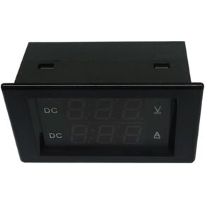 1PCS DC 0-600V Digital Voltmeter DC 20A 0.39 inch LED(Black,DC0-600V) in Kuwait