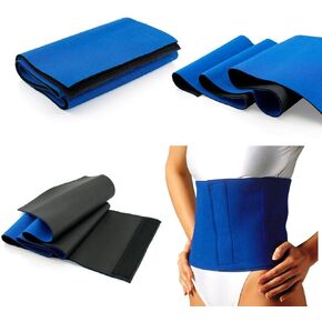 Yosoo Exercise Slimming Belt Abdomen Shaper Burn Fat Lose Weight Fitness Fat Cellulite Slimming Body Shaper Waist Belt, Blue in Saudi Arabia