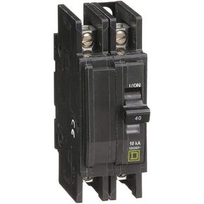 Square D Unit Mount Circuit Breaker, QOU, Number of Poles 2, 40 Amps, 120/240VAC, Standard in Saudi Arabia