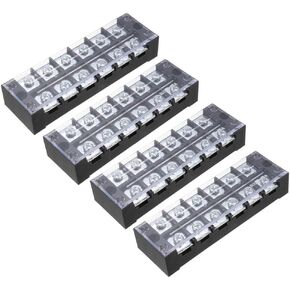 UXCELL 4 PCS 6 مواضع الصفوف المزدوجة 600V 45A حاجز الكابل كتلة محطة TB-4506L in Saudi Arabia