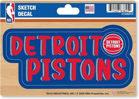 Rico Industries NBA Vintage Or Sketch Look 4" X 6" Decal in Kuwait