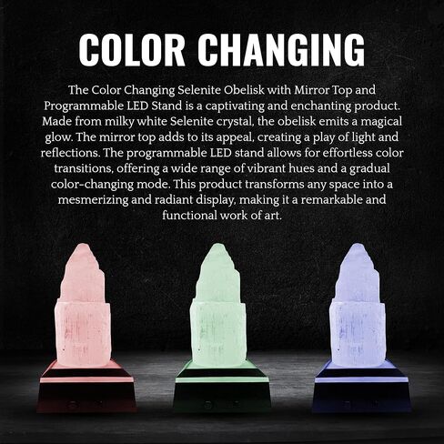 برج سيلينيت مقاس 6 بوصات - حماية كريستال - ديكور السيلينيت للمنزل والمطبخ والمكتب وغرفة النوم - بلورات الشفاء والحجارة - تهدئة الكريستال وحجر التأمل - يعزز الطاقة الإيجابية in Kuwait