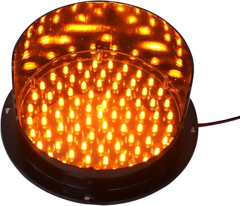 Monochrome LED Traffic Light, Mini Stop Light, Teaching Lamp for Wall, Indicator Warning Light, for Road, Toll Station, Residential Gate (Color : Rojo, Size : 200mm-12v)(Red,200mm 220v) in Saudi Arabia