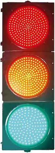 Stop Light Lamp 200mm(8in) Traffic Light, 3 Light Green-Yellow-Red, Retro Industrial Wall Lamp Indicator Light, for Cafe Bar Club Shop Warning Decoration(220V-Manual Control) in Kuwait