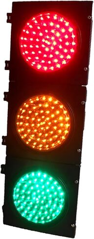 Stop Light Lamp 200mm(8in) Traffic Light, 3 Light Green-Yellow-Red, Retro Industrial Wall Lamp Indicator Light, for Cafe Bar Club Shop Warning Decoration(220V-Manual Control) in Kuwait
