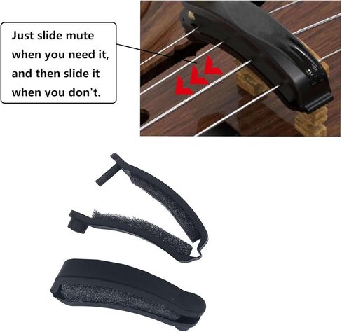 2Pcs Violin Mute Clamp On Strings Type Violin Muffler Plastic Violin Practice Silencer for 4 String Instrument Mute Replacement Parts Accessory in Saudi Arabia