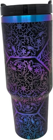 40oz Laser Engraved Nurse Swear Tumbler with Lid and Straw, Multicolor (Green) in Saudi Arabia