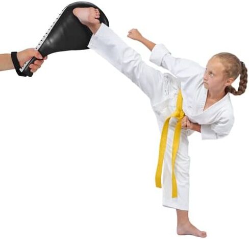 Taekwondo Kick Pad, Striking Pad Target Tae Kwon Do Karate Kickboxing Training TKD Kicking Pad Pract for Kickboxing Training Kwon Training Pad, Black, 15.4" x 7.7" x 2" in Saudi Arabia