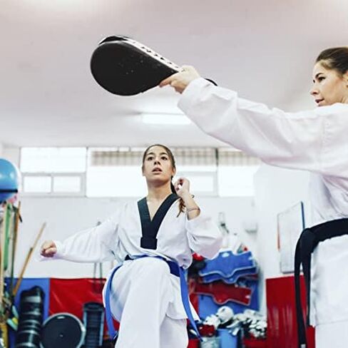 Taekwondo Kick Pad, Striking Pad Target Tae Kwon Do Karate Kickboxing Training TKD Kicking Pad Pract for Kickboxing Training Kwon Training Pad, Black, 15.4" x 7.7" x 2" in Saudi Arabia