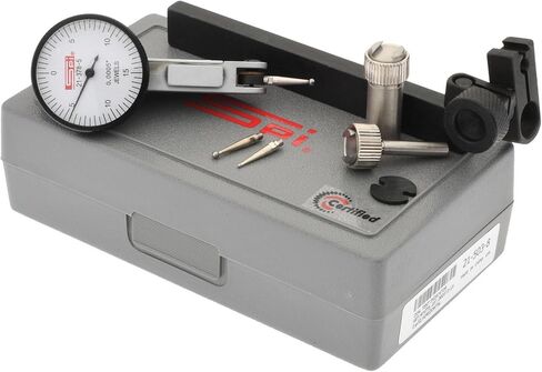 SPI 21-378-5 Horizontal Dial Test Indicator w/Calibration Certificate & Fitted Case: 0-15-0 Reading, 0"-0.03" Range in Saudi Arabia