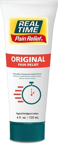 Real Time Pain Relief Cream - 5oz Tube | Versatile Relief for Muscle Pain, Joint Discomfort, and Arthritis | 17 Natural Ingredients Including Arnica, Capsicum, Menthol, MSM, and Emu Oil in Saudi Arabia