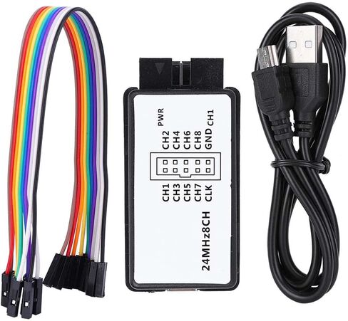 RiToEasysports USB Logic Analysis 24MHz High Speed 8 Channel Digital Pocket Size for Electronic Enthusiasts and Engineers for Memory in Saudi Arabia