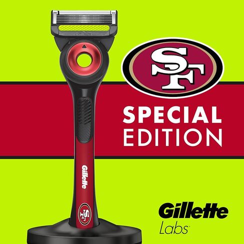 Gillette Labs Special NFL Chiefs Edition Shaving Razor for Men - 1 Handle, 1 Razor Blade Refill, Perfect for Game Day Grooming, GilletteLabs with Exfoliating Bar in Kuwait