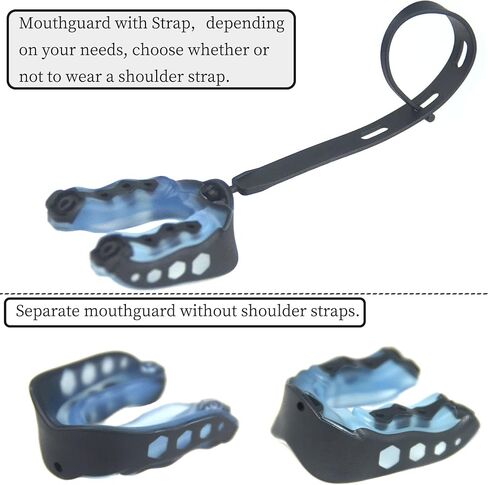 Football Mouthguard ، 4 حزمة من محافظات الفم مع حزام يناسب الشباب ، واردة الفم الرياضية الشباب والبالغين حارس الفم لكرة القدم ، والملاكمة ، و Taekwondo ، و Sanda ، وكرة السلة ، واللاكروس ، والرجبي مباريات (كبيرة) in Kuwait