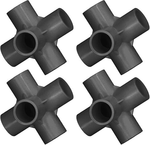 10pcs 6 طريقة تجهيزات أنابيب PVC لأنابيب المياه الأثاث الدفيئة وتوصيلات الخيمة موصل 20 مم يضمن التنوع والتركيب الآمن للداخلية والخارجية (أبيض) in Kuwait