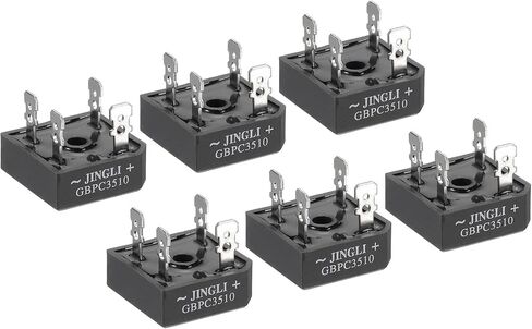 PATIKIL GBPC35-10 DIODE DIODE ، 2 PCS Bridge Rectifier 35A 1000V Silicon Diodes لتحويل طاقة التيار المتردد ، الأسود in Saudi Arabia
