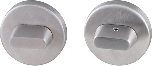 MARCHESI Toilet Rosette 53 mm with Rotary Latch on Both Sides – 2 x Latches + Rosette Matte Stainless Steel in Saudi Arabia