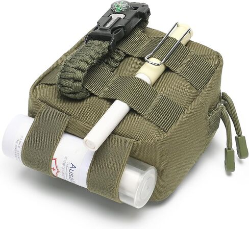 2 Pack Mini Tactical Molle Admin Loop Surface Pouch - Utility Laser Cut Ammo Pouch General Purpose Gadget Organizer Small Admin Molle Pouches EDC Tool Multi-Purpose Waist Belt Pouch in Kuwait