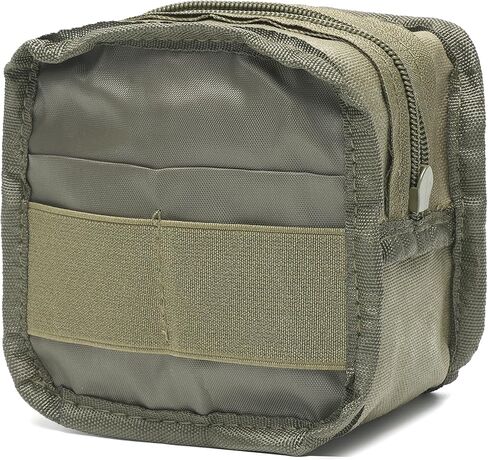 2 Pack Mini Tactical Molle Admin Loop Surface Pouch - Utility Laser Cut Ammo Pouch General Purpose Gadget Organizer Small Admin Molle Pouches EDC Tool Multi-Purpose Waist Belt Pouch in Kuwait