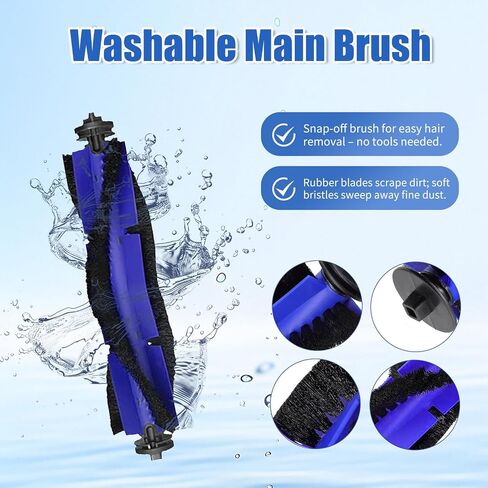 20Pcs X8 Replacement Parts for Eufy RoboVac X8/X8 Hybrid – 2 Roller Brushes, 8 Side Brushes, 6 HEPA Filters, 2 Mop pads, 1 Cleaning Brush & 1 Screwdriver – Not for X8 Pro in Kuwait