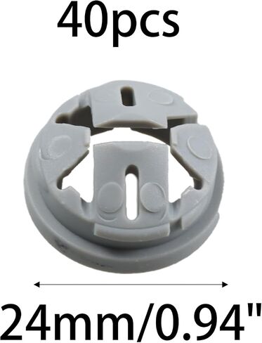 40PCS 3/8-1/2 Inch Push-in Cable Connectors, Non-Metallic Design for 1/2-inch Knockouts, Electrical Box Quick Installation Fittings (Black) in Saudi Arabia