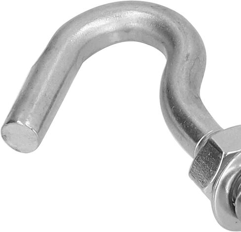 ZJchao Stainless Steel Expansion Hooks 10Pcs Concrete Wall Anchors Industrial Fasteners Open Cup Bolts for Cement Surfaces Heavy Duty Fixings (#4) in Saudi Arabia