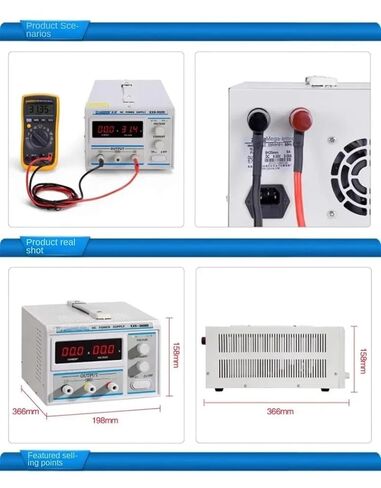 KXN-3020D Regulated Power Supply, 30V, 20A, Input 220V, Precision Variable Adjustable in Kuwait