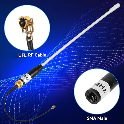 Meshtastic Lora Antenna 915MHz 10DBI GAIN - OMNI SMA Male Male Male 17cm Hantenna Long Range Soft (Green) in Saudi Arabia