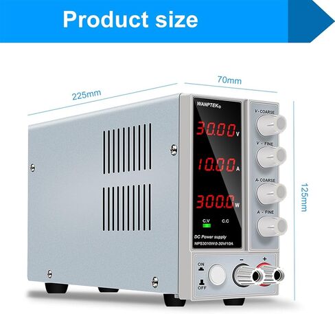 1PCS Adjustable Power Supply 60V 5A LED Digit Voltage Regulator Switch Laboratory Power Supply Bench 30V 10A DIY(4 Digits NPS306W) in Kuwait