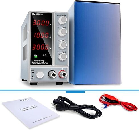 1PCS Adjustable Power Supply 60V 5A LED Digit Voltage Regulator Switch Laboratory Power Supply Bench 30V 10A DIY(4 Digits NPS306W) in Kuwait