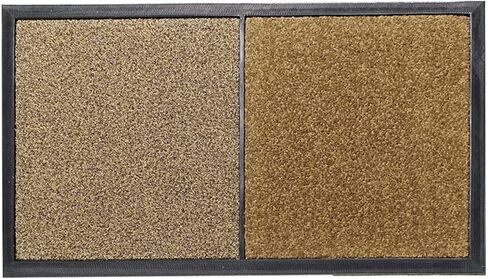 2 in 1 Disinfecting Sanitizing Floor Entrance Doormats, Wet Dry Shoe Mat, Disinfection Entry Rug Shoe Sanitizer, Indoor Outdoor Rug, Shoe Sole Cleaning Mat (Grey - 17x31 inch) in Kuwait