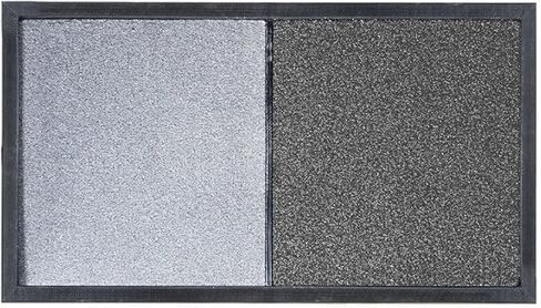 2 in 1 Disinfecting Sanitizing Floor Entrance Doormats, Wet Dry Shoe Mat, Disinfection Entry Rug Shoe Sanitizer, Indoor Outdoor Rug, Shoe Sole Cleaning Mat (Grey - 17x31 inch) in Kuwait