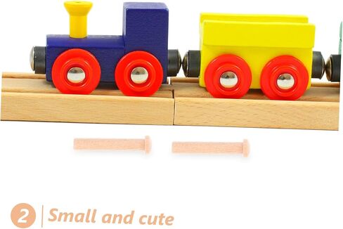 ARTIBETTER 20pcs Miniature Wood Nail Solid Wood T-Shaped Pin Nails for Crafts Woodworking for Train Wheel Projects in Saudi Arabia