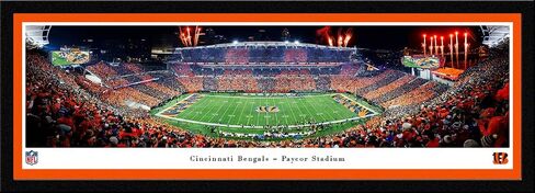 Cincinnati Bengals, Stripe - Unframed 40 x 13.5 Poster by Blakeway Panoramas in Saudi Arabia