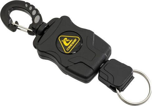CRESSI Rectractable Lanyard BCD Accessories, Black in Saudi Arabia