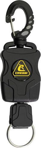 CRESSI Rectractable Lanyard BCD Accessories, Black in Saudi Arabia