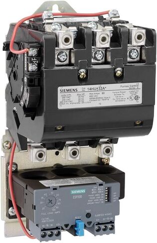 Siemens 14HUG32AA Heavy Duty Motor Starter, Non-Reversing, Solid State Overload, Auto/Manual Reset, Open Type, 3 Phase, 3 Pole, Size 3, 25 to 100A Overload Range, 120 to 240VAC Coil Voltage in Saudi Arabia