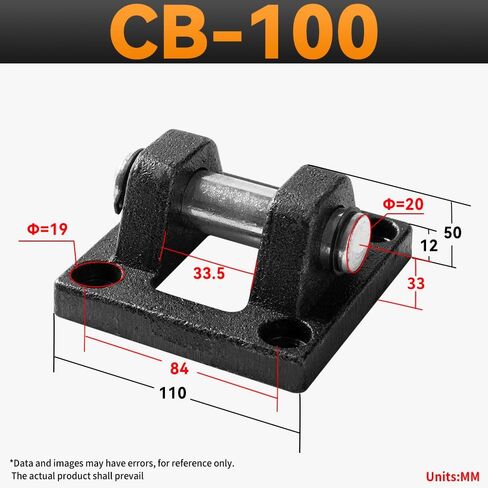 Foot Flange CB-100 for Foot Mounting Work for Pneumatic SC 100 Cylinder with 4 Screws in Kuwait
