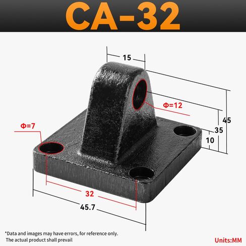 شفة القدم CB-100 لأعمال تركيب القدمين للأسطوانة الهوائية SC 100 مع 4 مسامير in Kuwait