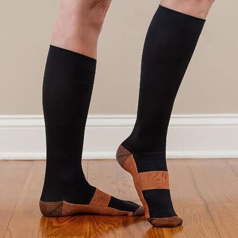 Extreme Fit 6-Pair Unisex Copper-Infused High-Energy Compression Socks in Kuwait